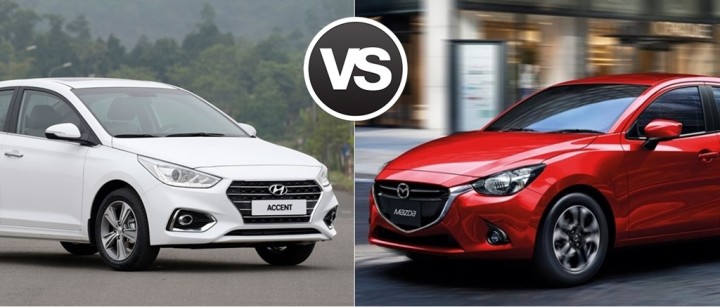so sánh mazda2 và hyundai accent
